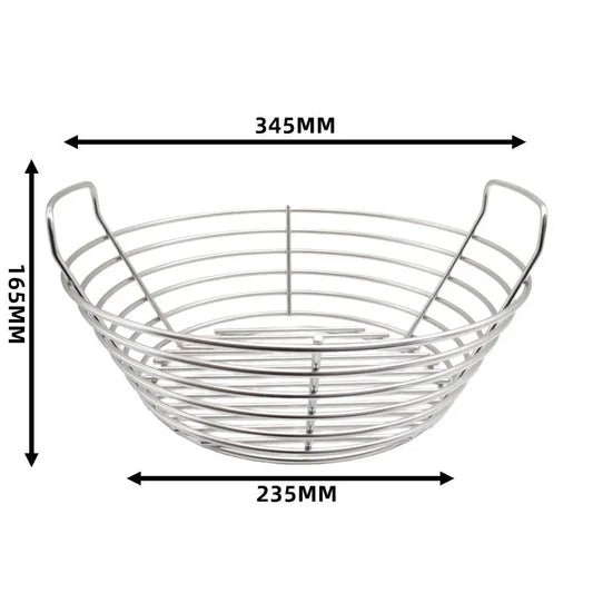 Stainless Steel Charcoal Grill Basket for 18-22 inch Kamado Kamado Goods