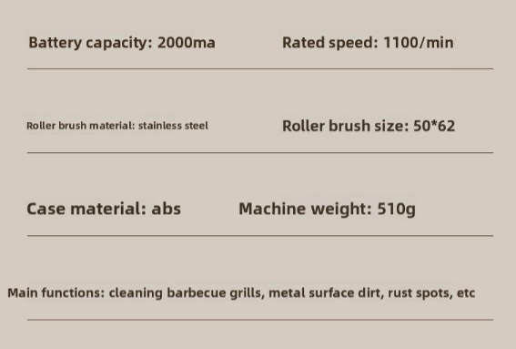 Electric Barbecue Grill Cleaning Brush