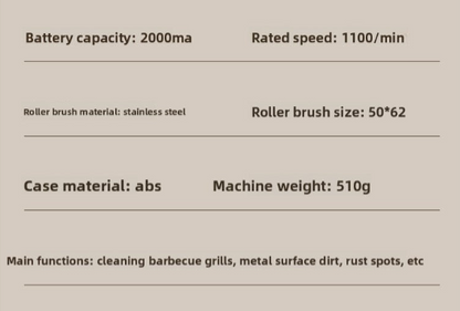 Electric Barbecue Grill Cleaning Brush
