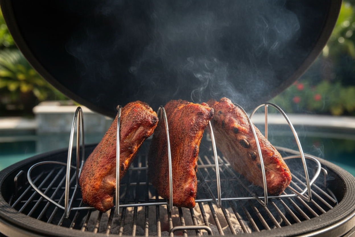 Kamado Grill Focus - Upscale Backyard