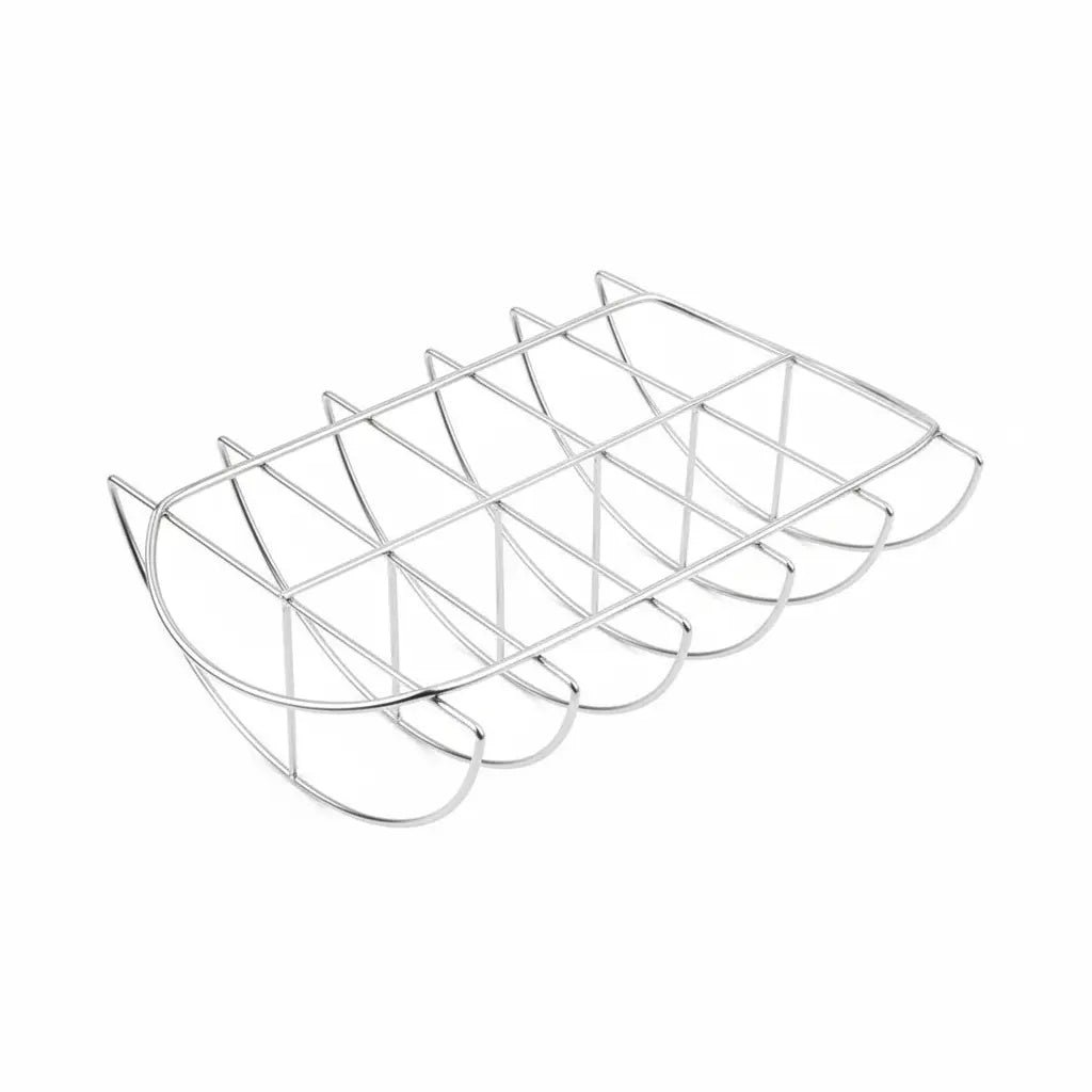 Rear view of rib rack